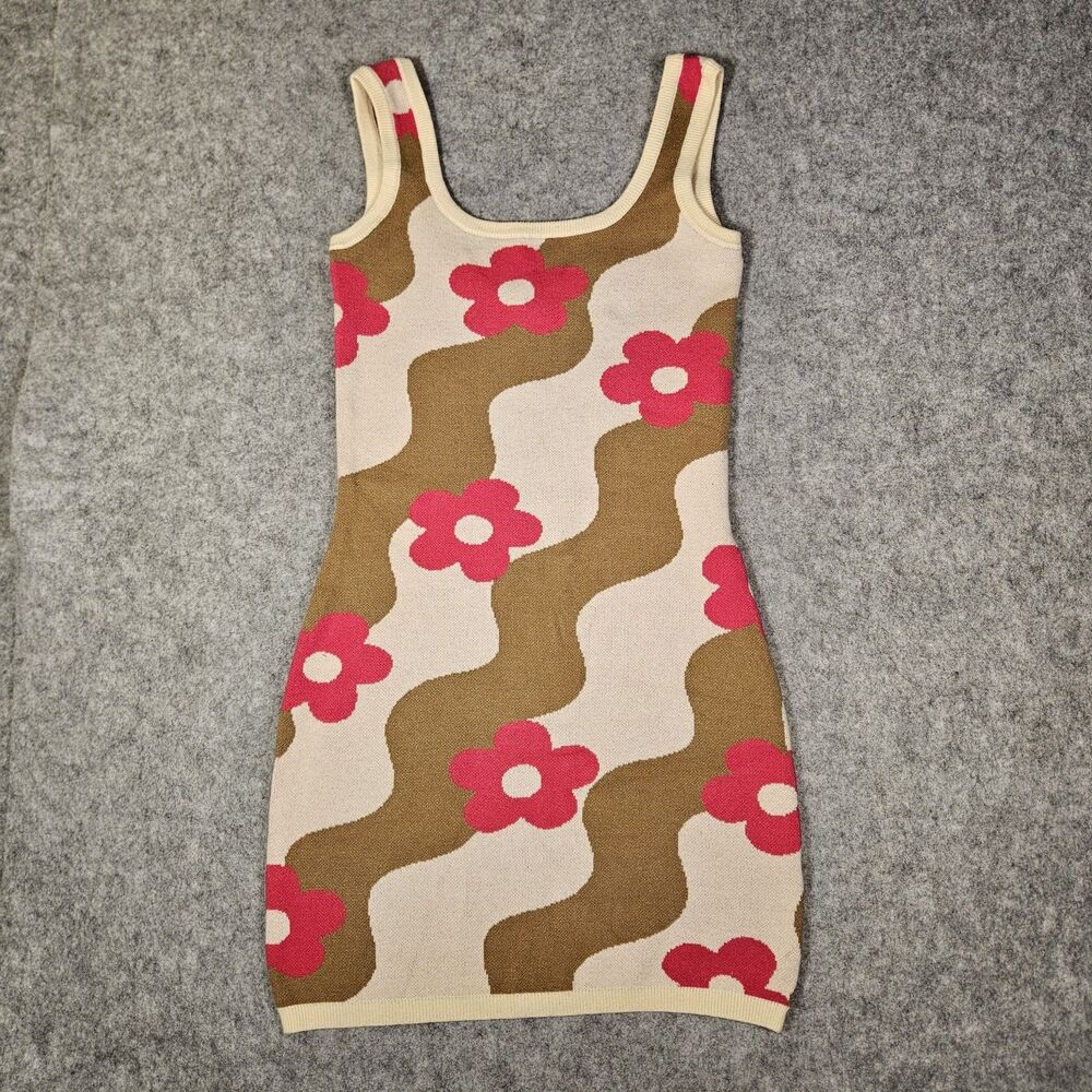 Bailey Rose Womens‎ Flower Power Y2K Coquette Mod Hippie Bodycon Dress Size M